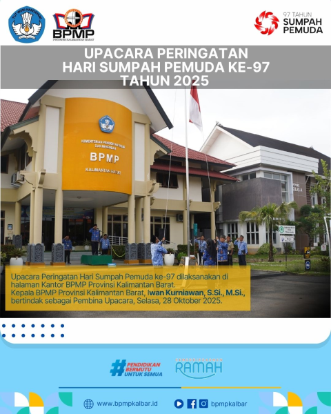 Pelaksanaan Upacara Peringatan Hari Sumpah Pemuda ke-97